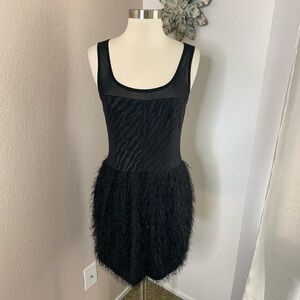 Rachel Rachel Roy Faux Fur Tank Party Dress